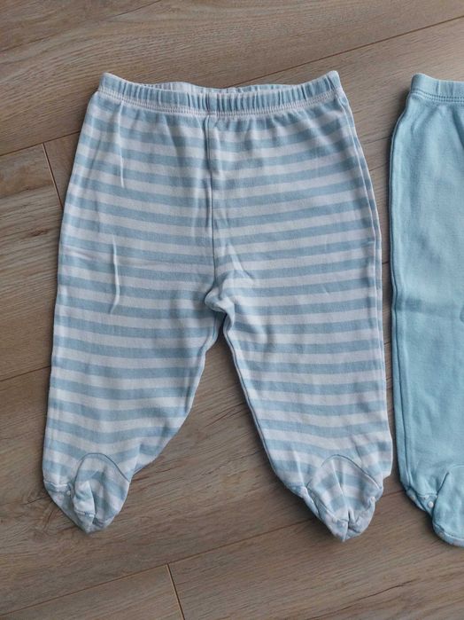 R.74 2 sztuki spodnie ze stopkami