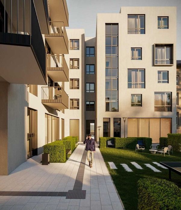 2-кімнатна квартира 60 м² з окремими спальнями та великою кухнею