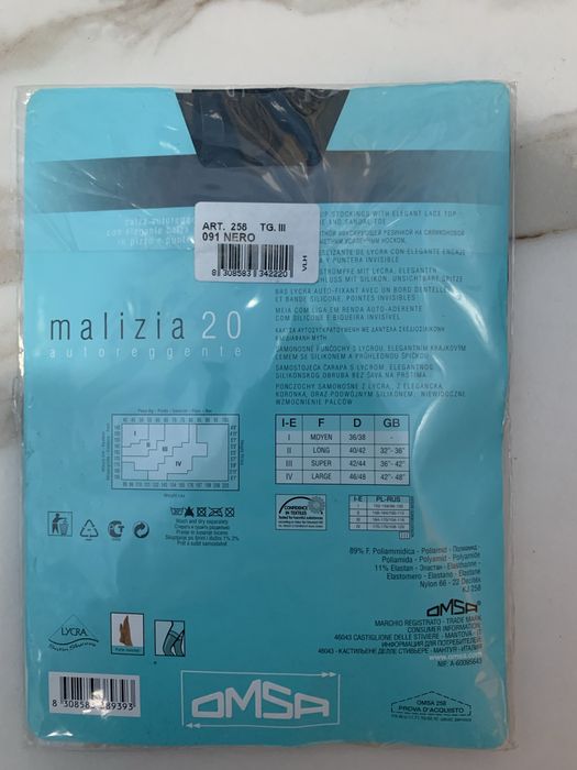 Pończochy samonośne OMSA