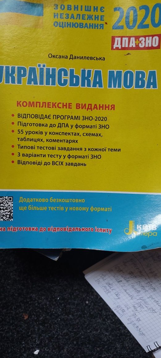 ЗНО ДПА Твори хімія біологія математика хімія історія скорочено