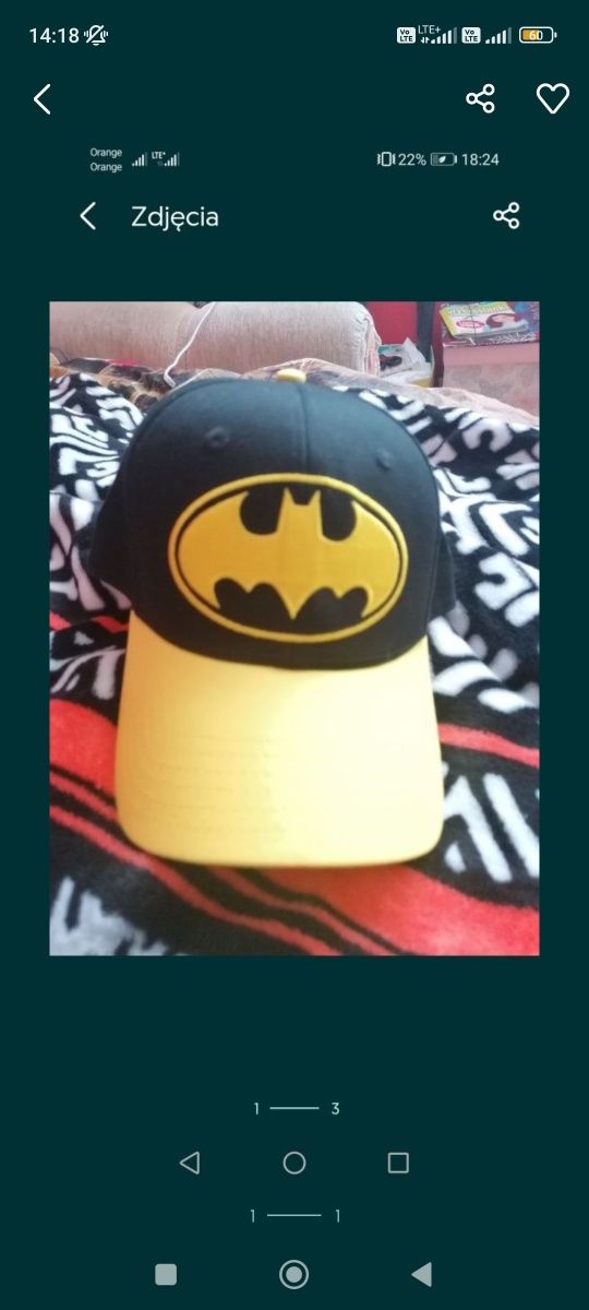 Czapka Batman z USA nowa orginal