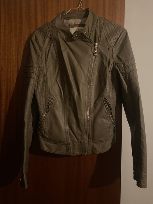 Casaco pele castanho