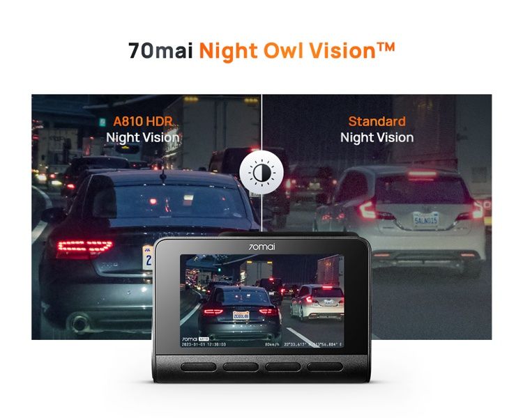 Відеореєстратор Xiaomi 70mai A810 Dash Cam 4K передня+задня+паркування