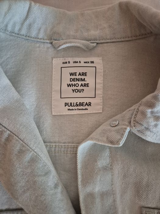 Casaco de ganga clara