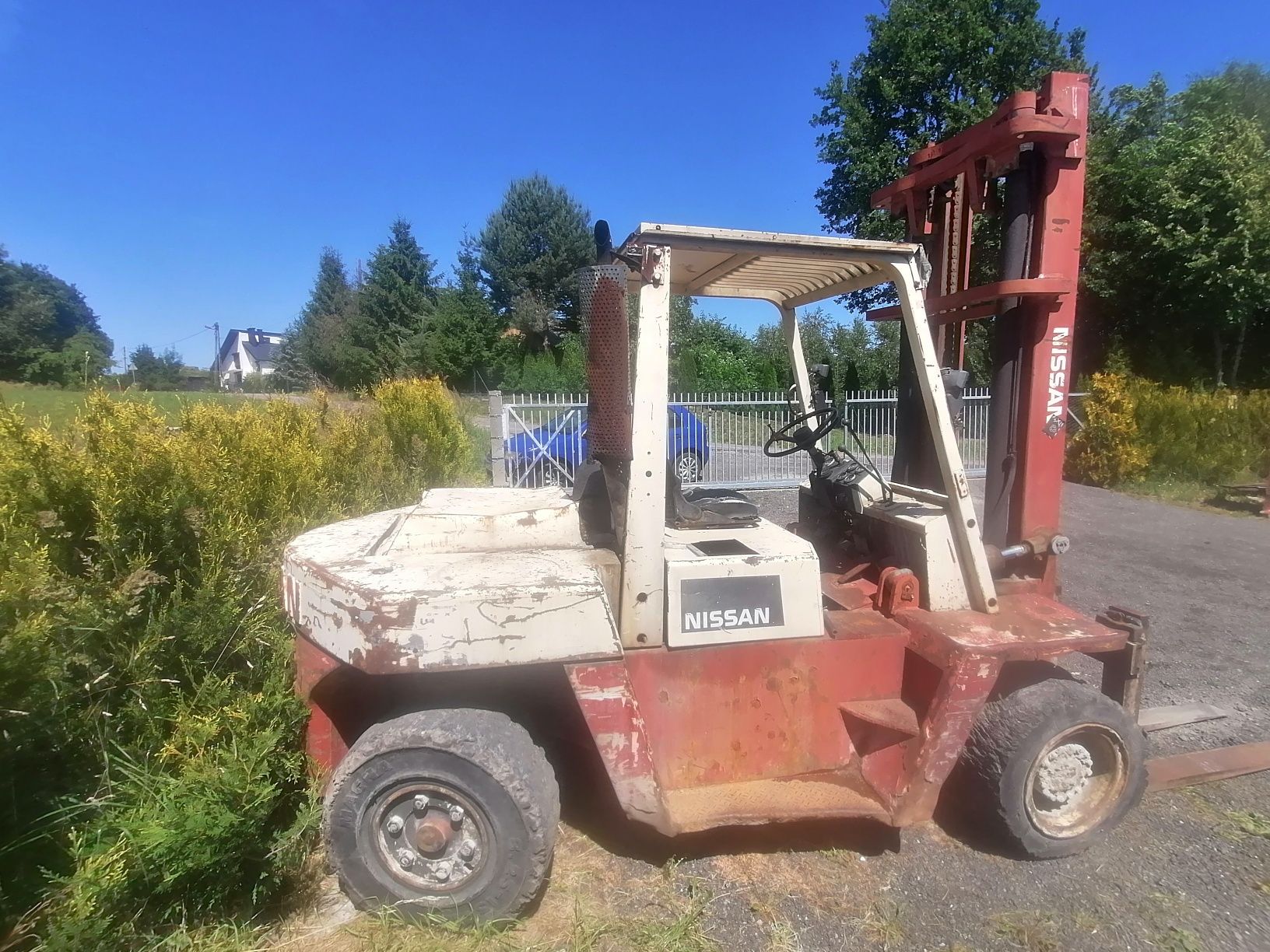 Wózek widłowy nissan waga 8,6t
