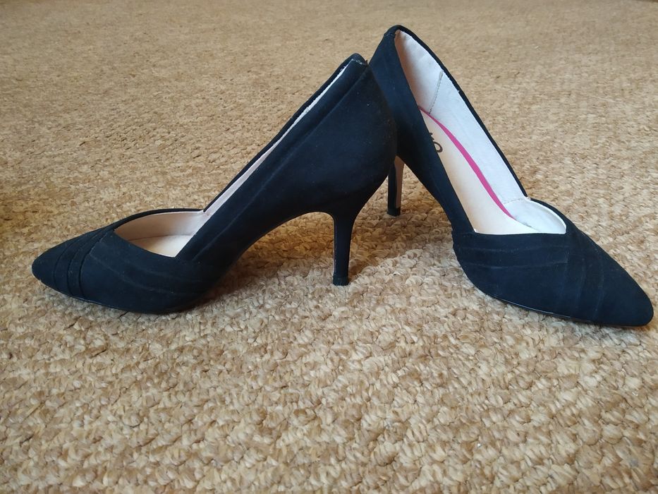 Туфлі жіночі чорні замш, 36 р.