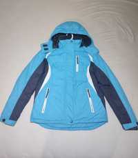 Лыжная куртка женская, голубого цвета