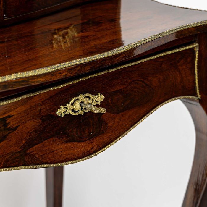 Damski sekretarzyk biurko Ludwik XV antyk Francja stare palisander