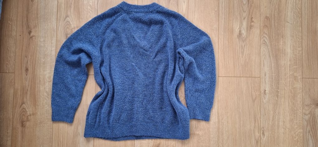 Sweter C&A basic niebieski  M oversize