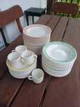 Komplet talerzy porcelit
