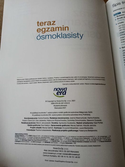 Teraz egzamin ósmoklasisty - język polski REPETYTORIUM (Nowa Era)
