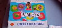 Literka do literki gra edukacyjna.Smok