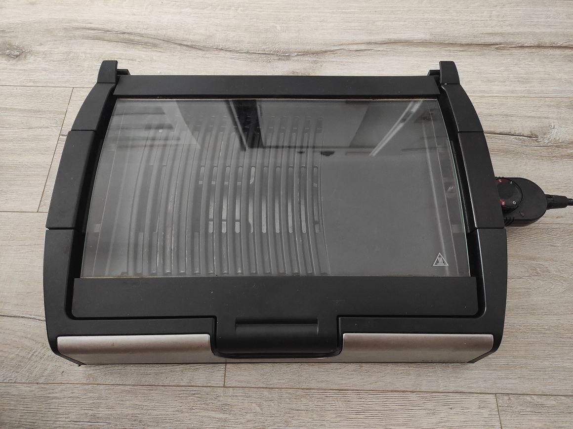 Grill elektryczny Silvercrest szklana pokrywa