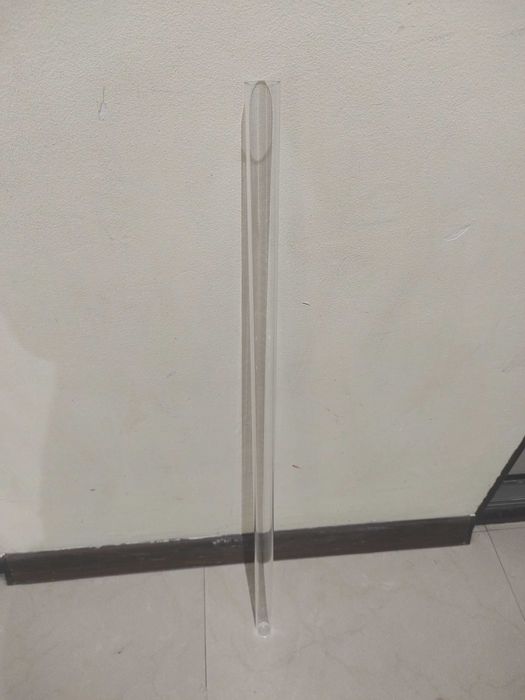 Przezroczysta wytrzymała rurka plexi PMMA 760x25mm gr. wewnętrzna 2mm