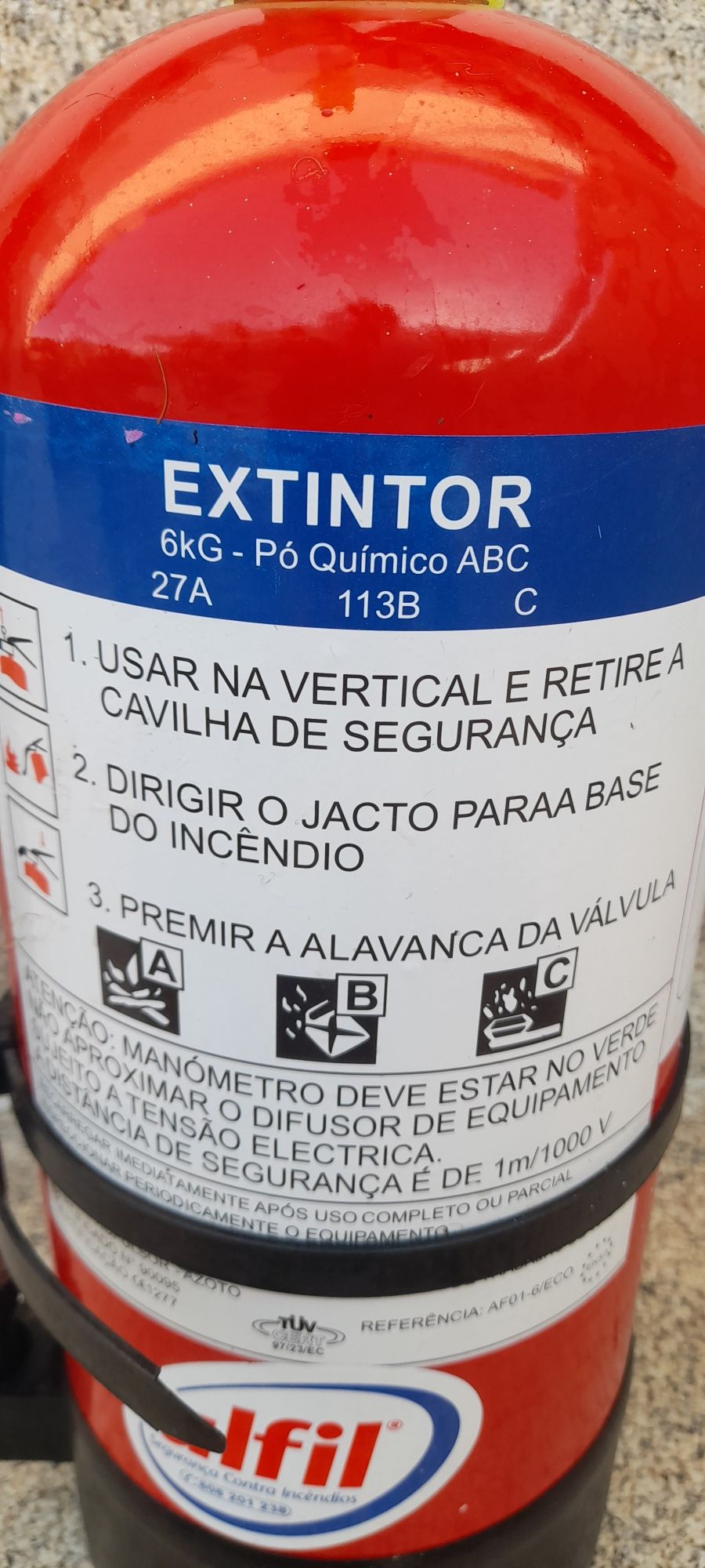 Extintor 6Kg como novo