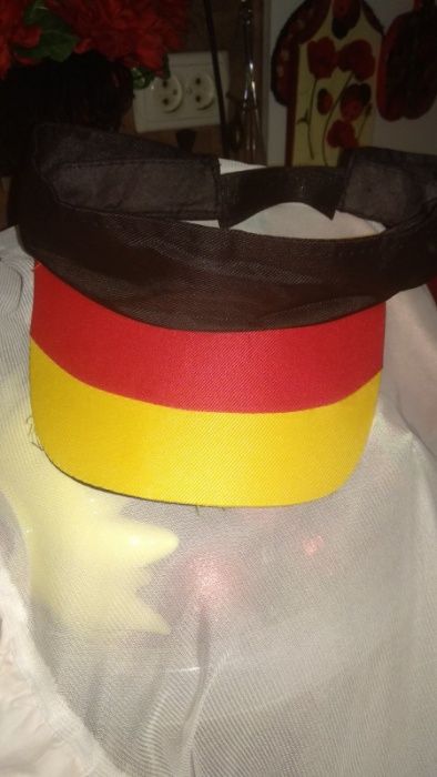 на голову козырек летний размер регулируется флаг Германии от солнца