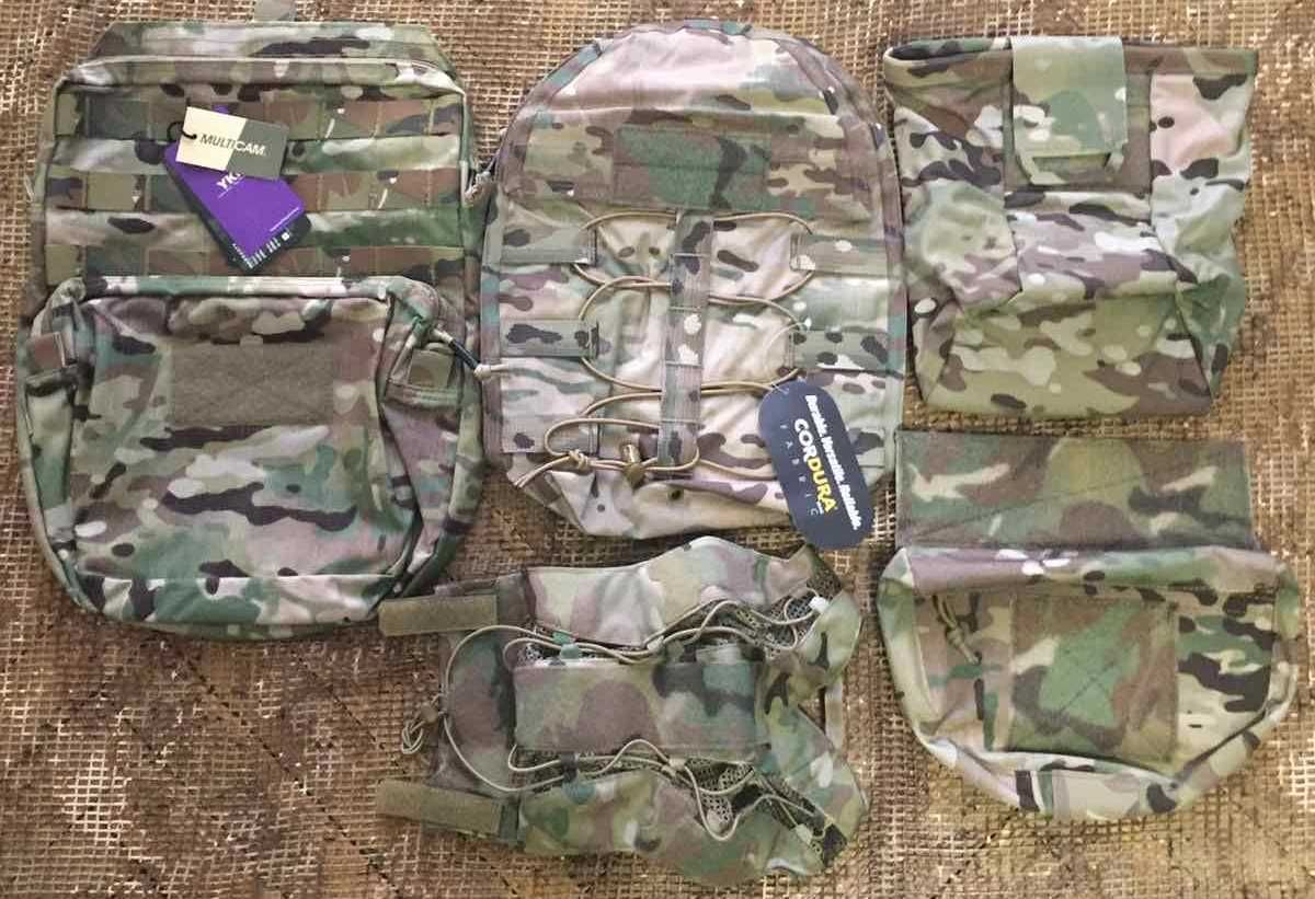 Штурмовой ранец, кемелбег, подсумок AK/AR, кавер, напашник Multicam