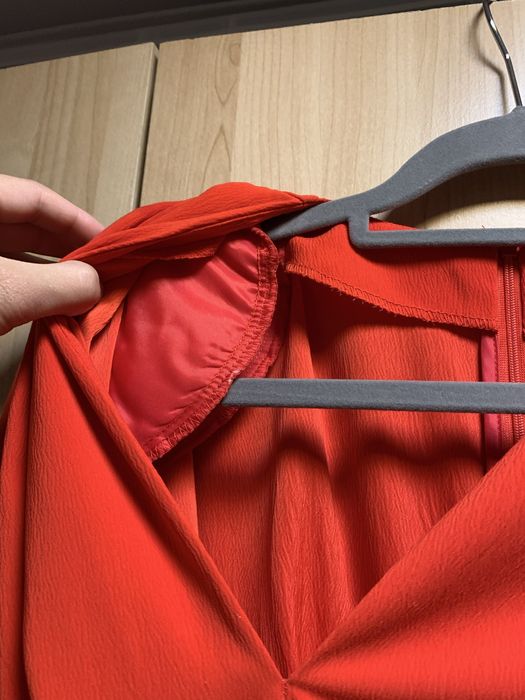 Kombinezon sukienka czerwona wesele chrzciny koktajlowa damska s