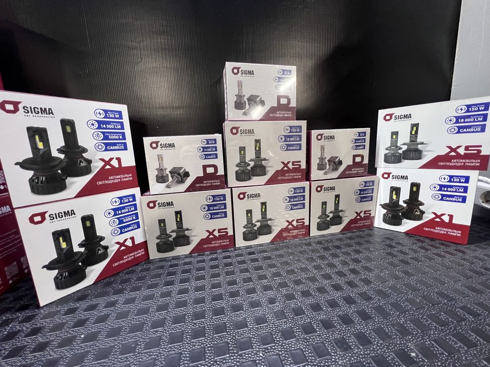 Led лампи DriveX Sigma AMS H1 H3 H4 H7 H11 Hb3/4 D1S D3S/D8S D4S