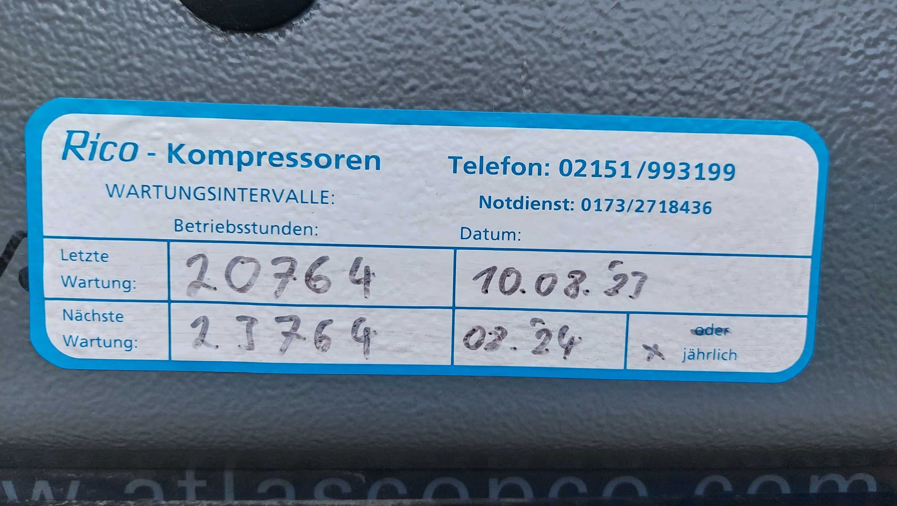 Kompresor sprężarka śrubowa ATLAS COPCO GA11P