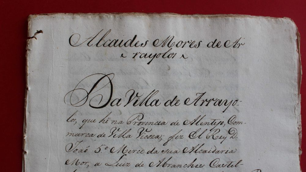 Alcaides Mores de Arraiolos D João V a L Abranches Castelo Branco 1748