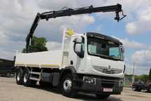 Renault PREMIUM 380 *EEV*/6X4/HDS HIAB XS 166/Pilot /**SERWIS**/ IDEALNY STAN /