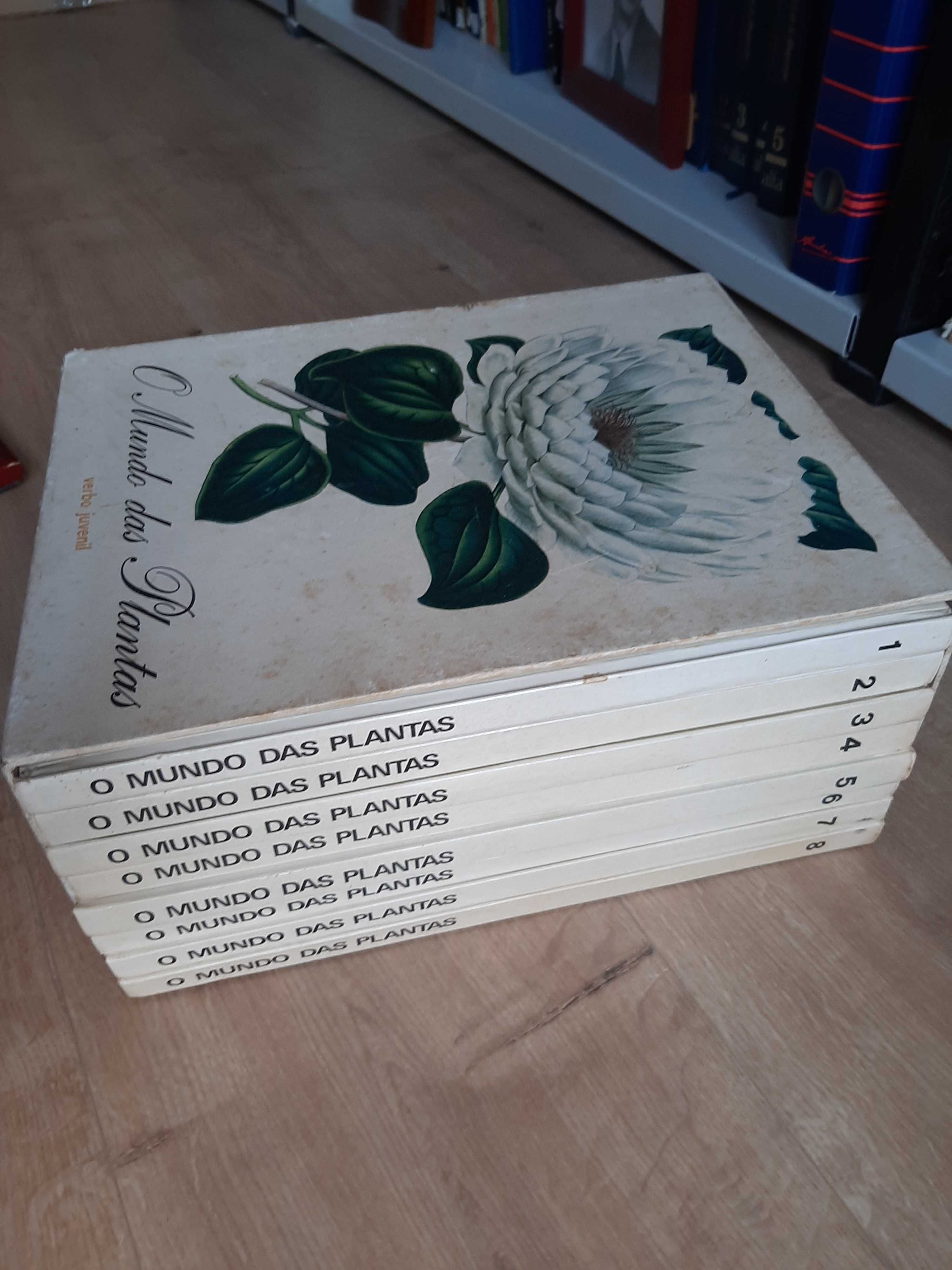 Enciclopédia  de 8 Volumes  "O mundo das plantas" da Verbo Juvenil