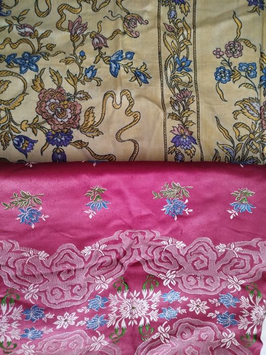 Colchas seda antigas