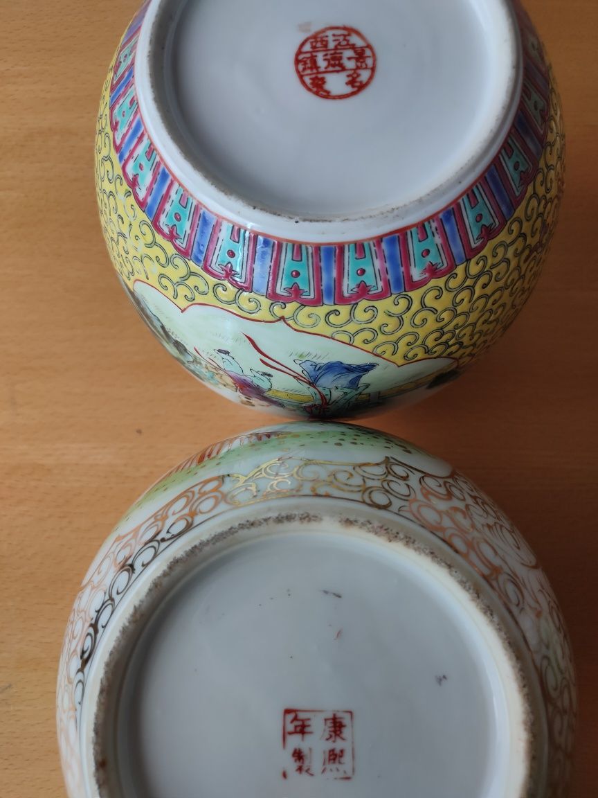 Conjunto de potes chineses.