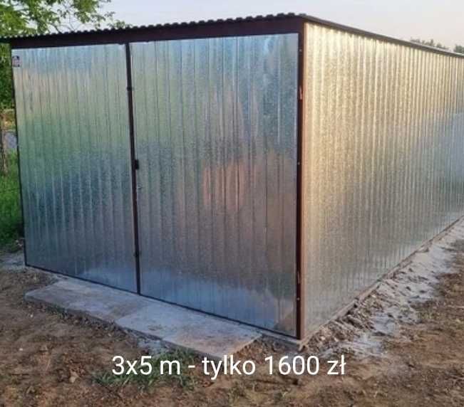 Garaż blaszany 3x5 - 1600 zl.Transport, montaż cała Polska. Najtaniej
