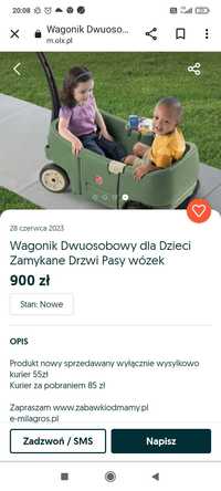 Wagon  wózek step up2 dwuosobowy