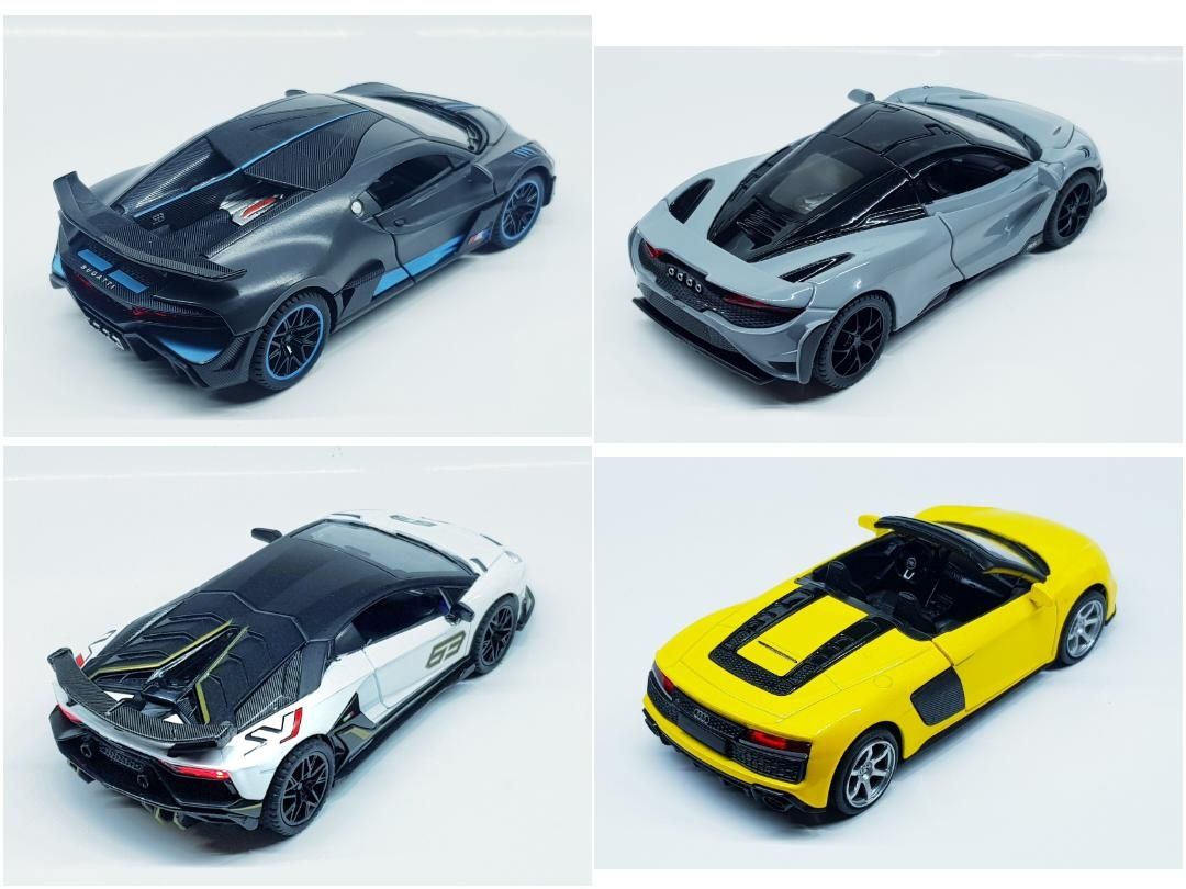 Bugatti, Range Rover, Lamborghini, Audi, 1:32. Машинка модель