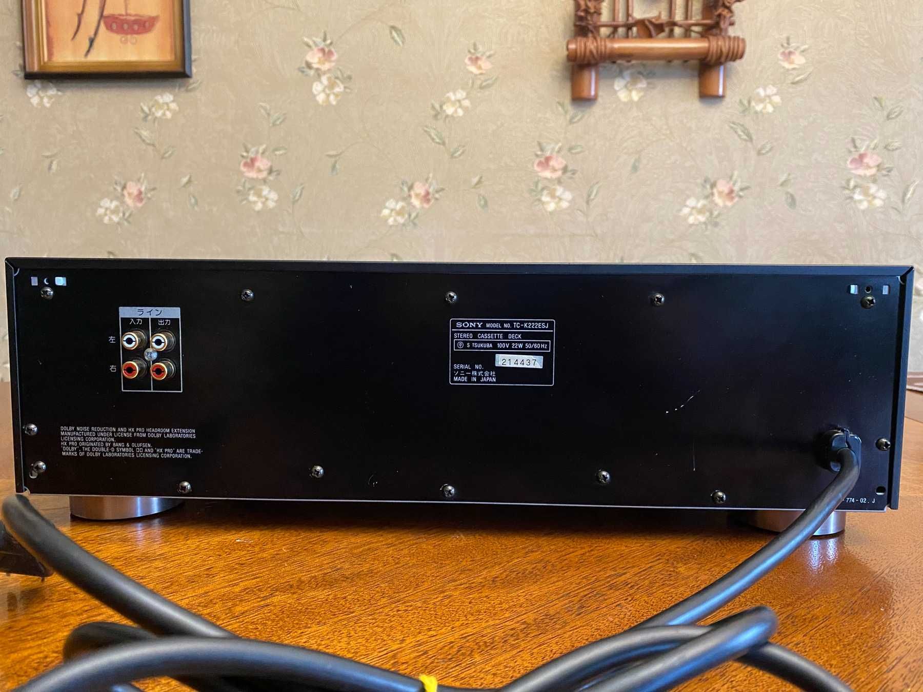 кассетная дека SONY TC-K222ESJ+пульт