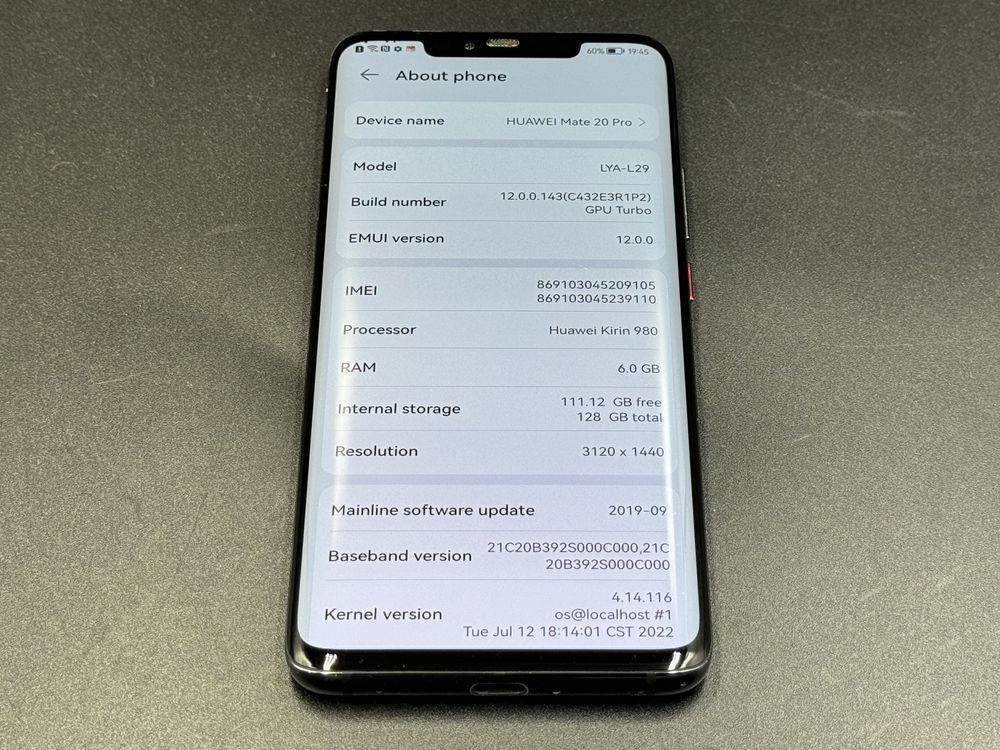 Huawei Mate 20 Pro - zadbany - faktura VAT 23%