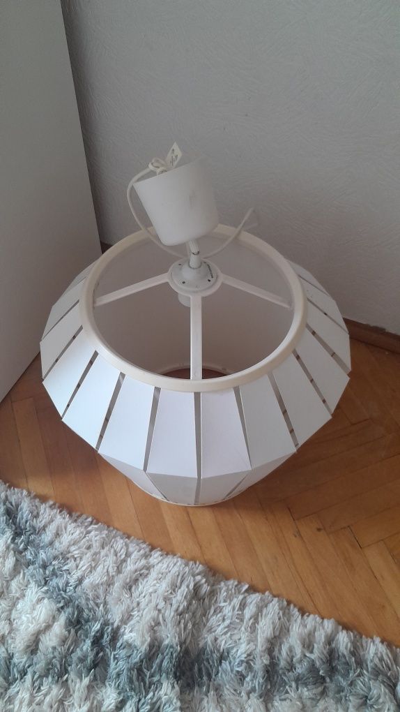 Żyrandol lampa wisząca Ikea biała stan db