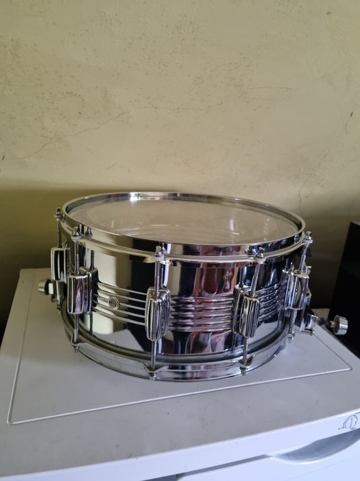 Werbel stalowy 14"x6.5" Pearl Super champion  Steel shell Vintage 1970