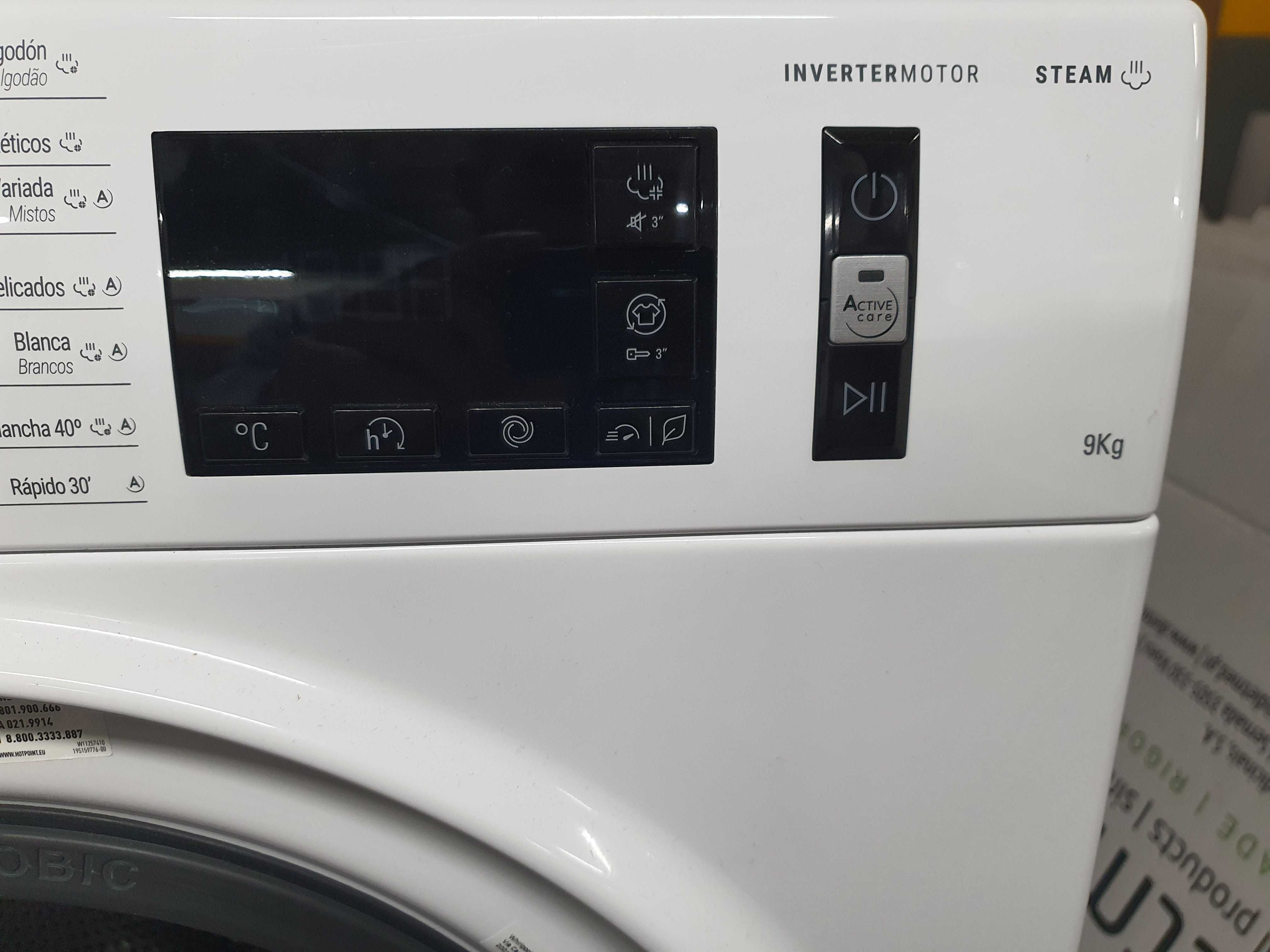Máquina Lavar Roupa Hotpoint 9kg 1200rpm