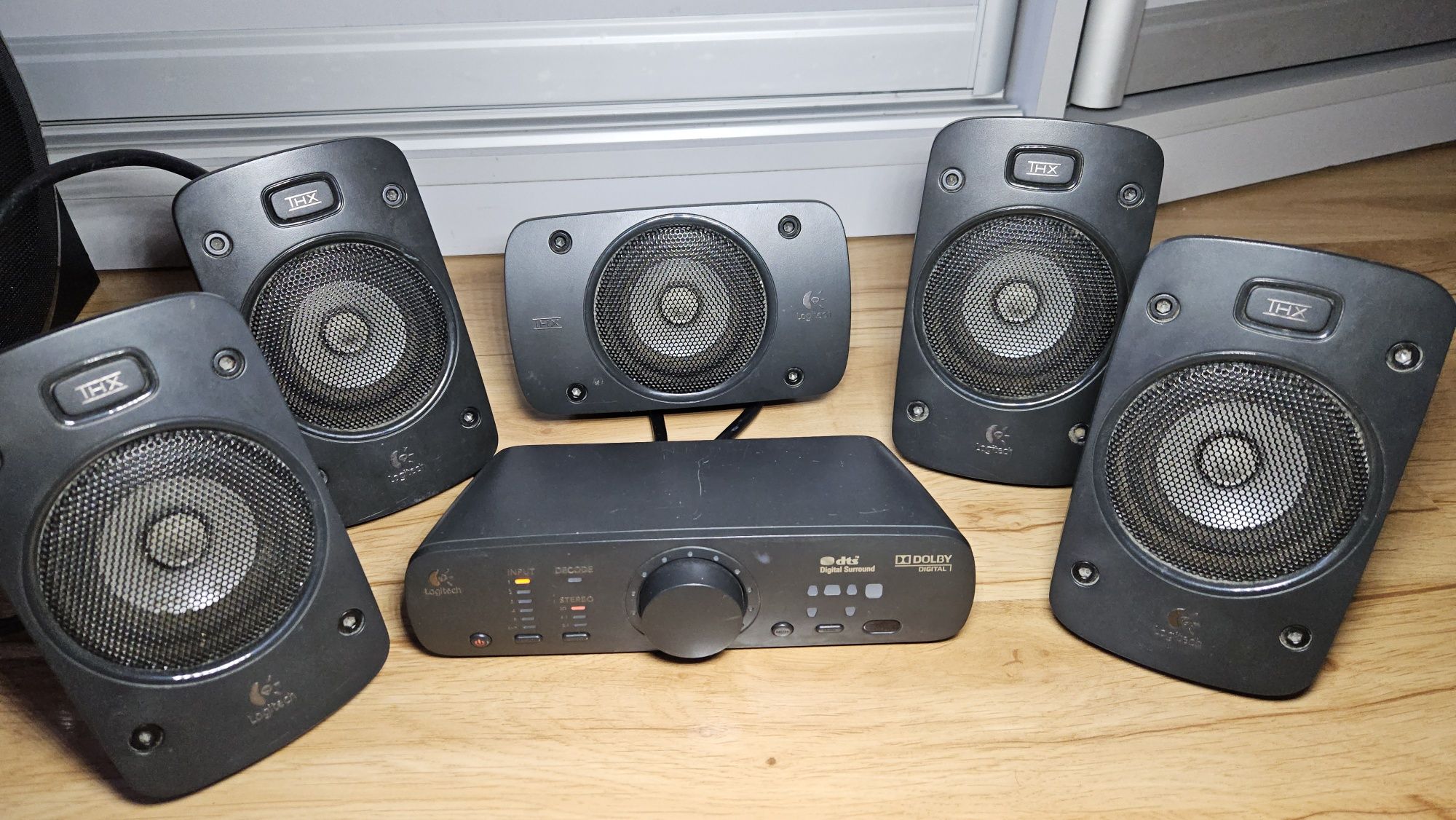 Logitech Z906 Cały zestaw Jack 5.1 DSP Optical 500W RMS 3D THX
