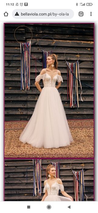Suknia ślubna przed 2 przymiarką Bella Viola 2022