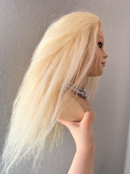 Голова для навчання,болванка-Маникен 100%  натуральне  волосся