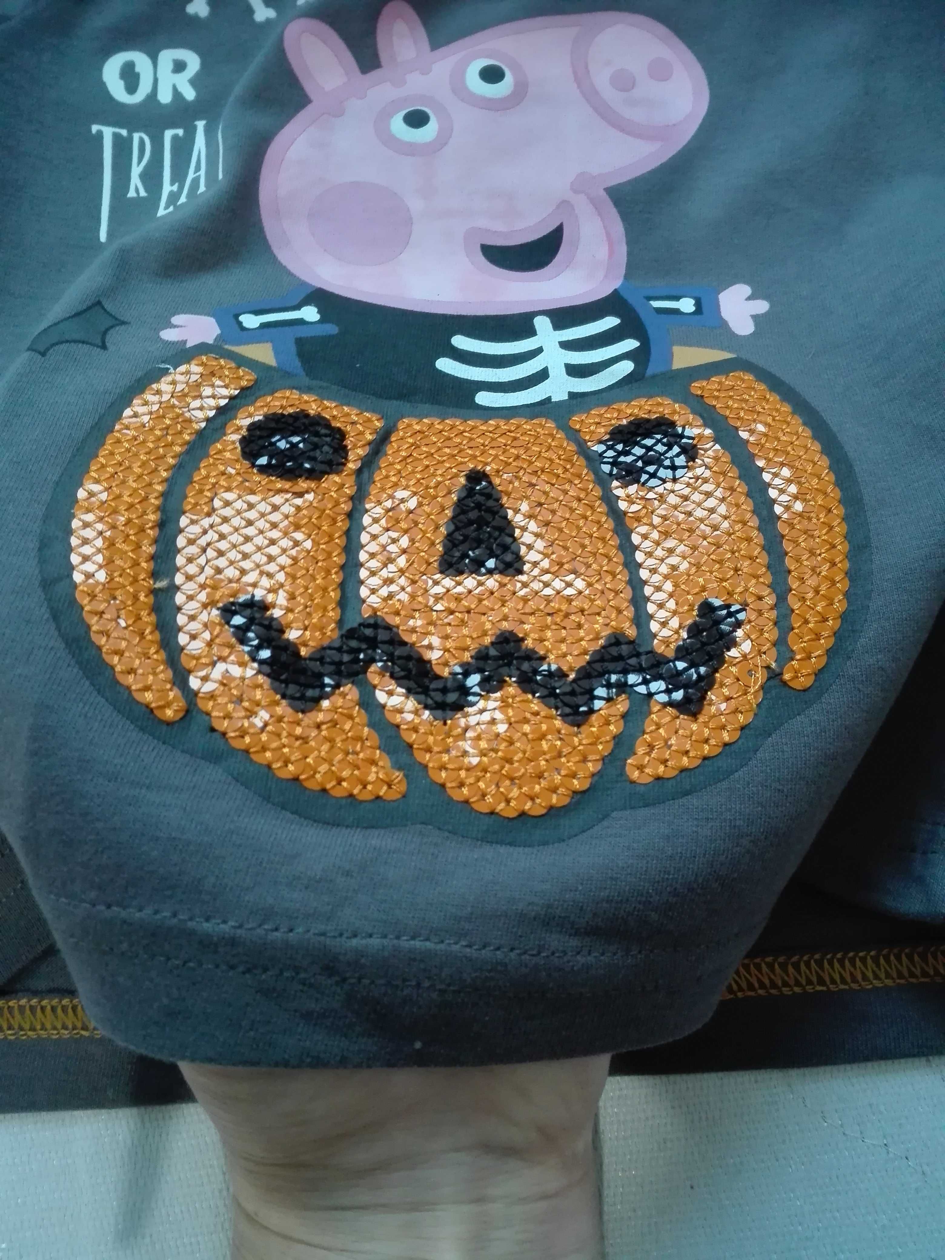 nowa bluzka świnka Peppa, Halloween 12-18 mies. 80-86, dziewczęca