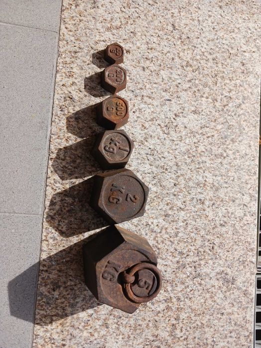 Pesos Antigos 6 peças