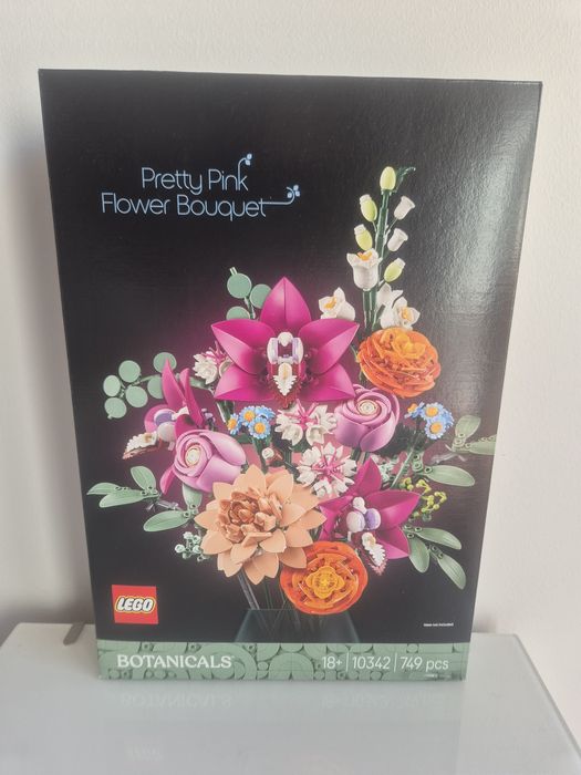 Lego NOVO Botanicals 10342 Buquê de Flores Cor-de-Rosa Elegante