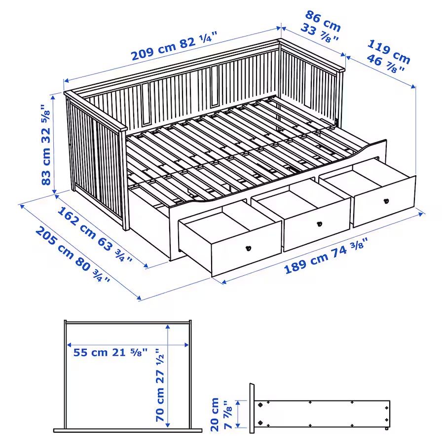 Lozko Hemnes Ikea