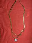 Colar duplo dourado