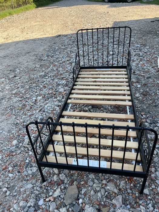 Lózko Ikea Minnen Czarne