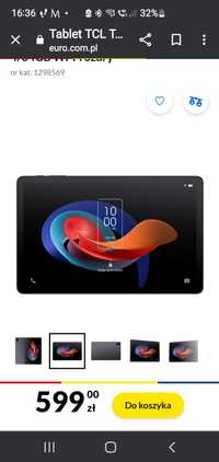 Tablet NOWY TCL TAB 10 Gen 2 10.4" 2K 4/64GB Wi-Fi Szary