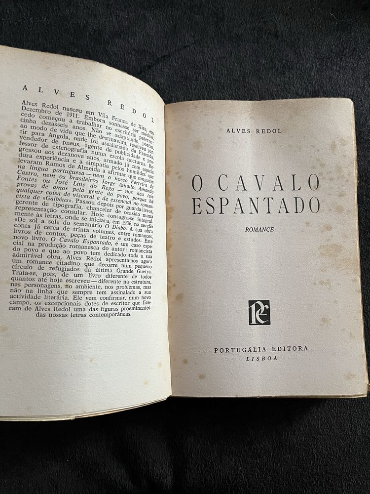 Livro O Cavalo Espantado Alves Redol