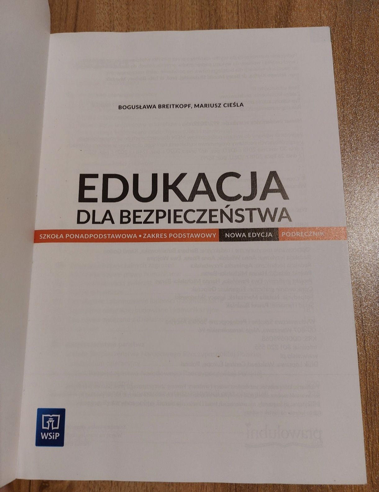 Edukacja dla bezpieczeństwa - podręcznik