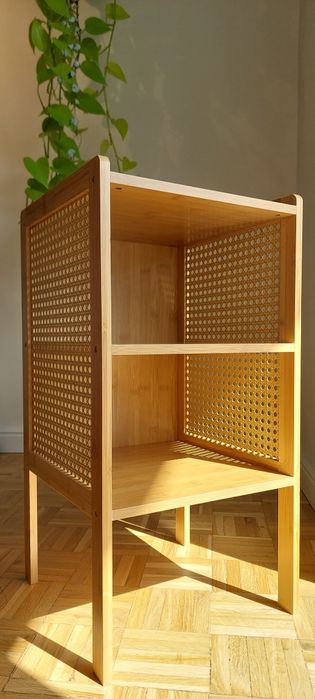 Nowa komoda rattanowa szafka nocna stolik pomocnik boho półka sypialni